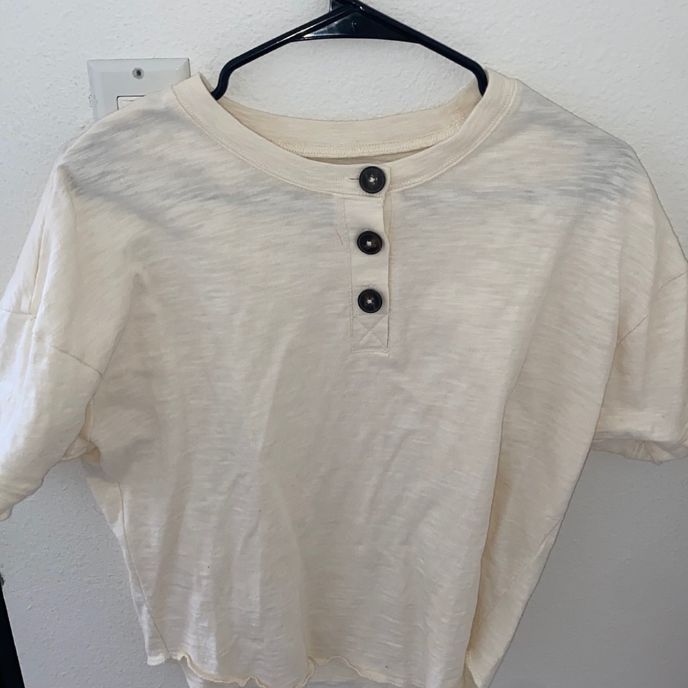 Madewell button front top